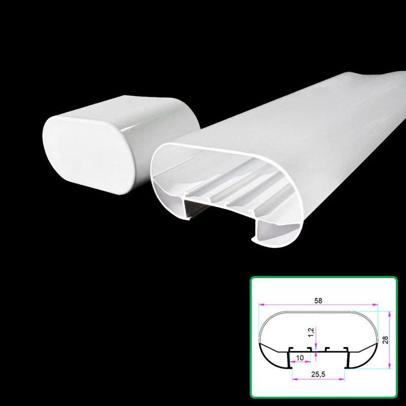 Kit de alojamento de lâmpada de purificação extrudada